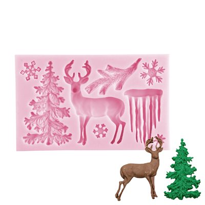 Reindeer Christmas Silicone Mold