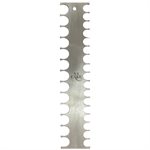 10" Double Sided Stainless Steel Icing Scraper Comb