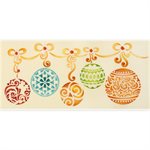 Christmas Ornament Stencil for Cakes, Cookies, Cupcakes, & Macarons