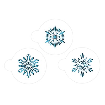 Crisp Snowflakes Mini Stencil for Cakes, Cookies, Cupcakes, & Macarons