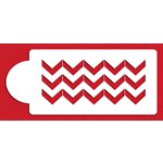 Wide Chevron Cake Side Stencil