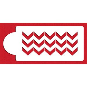 Wide Chevron Cake Side Stencil