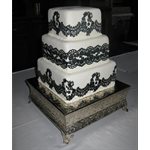 Alencon Lace Bottom Tier Stencil