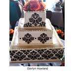 Damask Side Cake Stencil