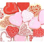 Contemporary Hearts Cookie Stencil