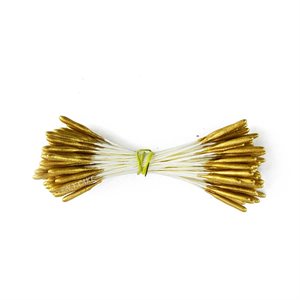 Extra Lond Metallic Gold Flower Stamens