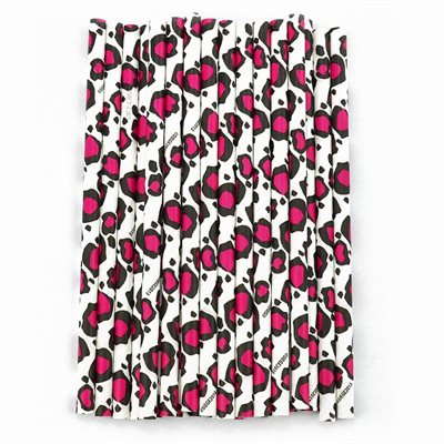 Pink Leopard Cake Pop Sticks Pack of 24