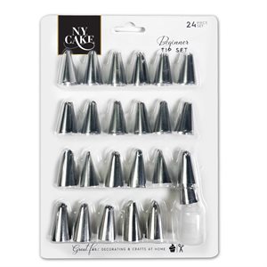 Stainless Steel 24 Pcs.Tip Set