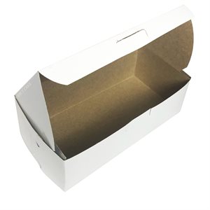 8 X 4 X 2 3 / 4 Inch White Cake Box 