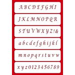 Alphabet Cake Stencil Set