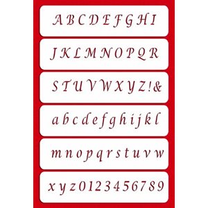 Alphabet Cake Stencil Set