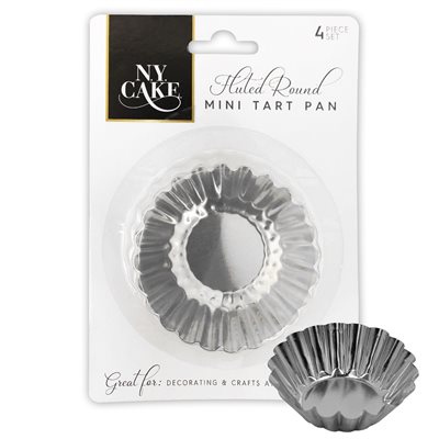 Fluted Round Mini Tart Pan (2 3 / 4") Set of 4