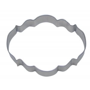 Elegant Plaque Cookie Cutter 4 1 / 4 Inch