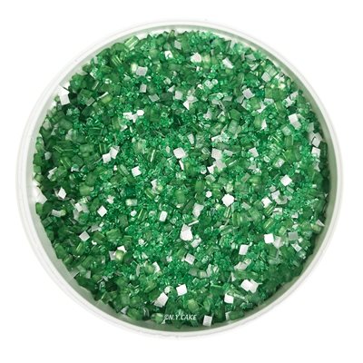 Dark Green Glittery Sugar 3 Ounces