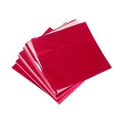 Red Foil Square 4 Inch x 4 Inch