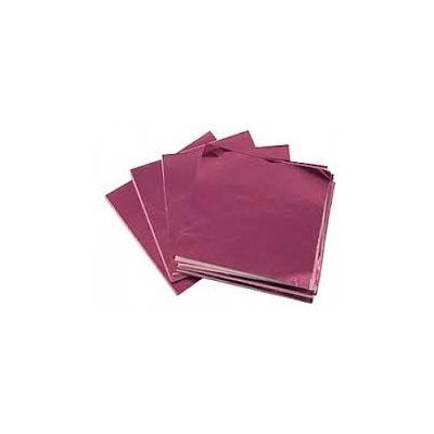 Pink Foil Square 4 Inch x 4 Inch