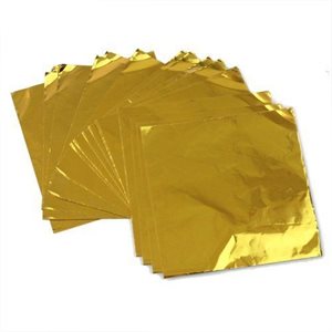 Gold Foil Square 4 Inch x 4 Inch