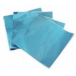 Light Blue Foil Square 4 Inch x 4 Inch