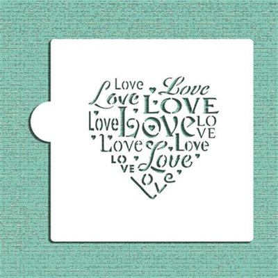 Love Saying Cookie Stencil By Designer Stencils