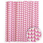 Pink Chevron Cake Pop Sticks- 6 Inch -Pack of 25