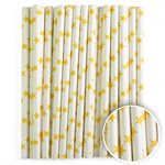 Yellow Stars Cake Pop Sticks- 6 Inch -Pack of 25