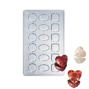 Heart Diamond 3D Polycarbonate Chocolate Mold