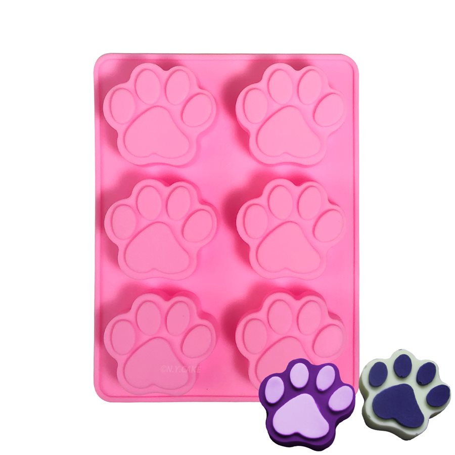 Paw Silicone Baking Mold 6 Cavity by NYcake