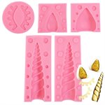 3D Unicorn Horn, Ear & Eye Mold