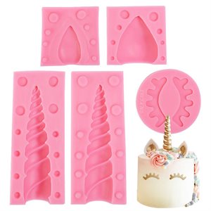 3D Unicorn Horn, Ear & Eye Mold