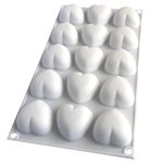 Small Pillow Heart Silicone Baking & Freezing Mold