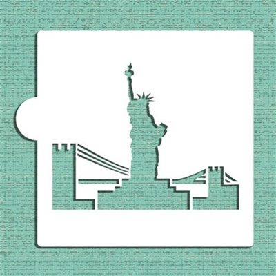 Statue of Liberty Cookie Stencil By Designer Stencils