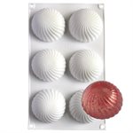 Swirl Hemisphere Silicone Baking & Freezing Mold 3.7 oz.